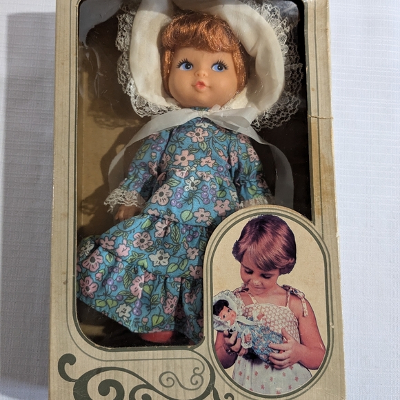 VTG rare Monica doll red hair blue eyes Mighty star Goodtime toys Hong Kong - Picture 1 of 16